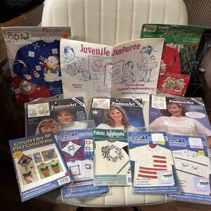 Vintage Craft Kit Lot – Tri‑Chem, Daisy Kingdom, FashionArt, Tulip, Plaid